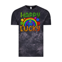 Cloud Black Happy go lucky LGBTQ+ Vintage Tee - NancyCooperArtShop