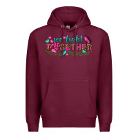 Burgundy We Fight Together Premium Hoodie - BundleAndBundleShop