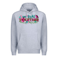 Heather Grey We Fight Together Premium Hoodie - BundleAndBundleShop