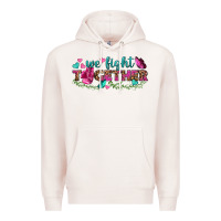 Pale Pink We Fight Together Premium Hoodie - BundleAndBundleShop