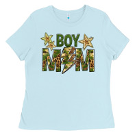 Baby Blue Boy Mom Ladies Tee - BundleAndBundleShop