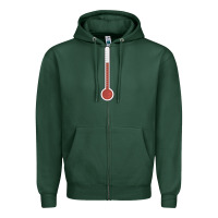 Sports Green thermometer halloween costume temperature gauge t Zipper Hoodie - tuanDangUi