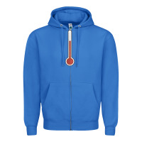 Thermometer Halloween Costume Temperature Gauge T Zipper Hoodie | Teevron
