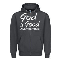 Smoke God Is Good All The Time Christian Worship Zipper Hoodie - tuanDangUi