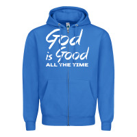 True Royal God Is Good All The Time Christian Worship Zipper Hoodie - tuanDangUi