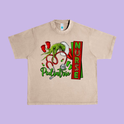 Christmas Character Urban Heavy Tee Designed By Nancycooperartshop