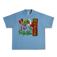 Pebble Blue Christmas Character Urban Heavy Tee - NancyCooperArtShop