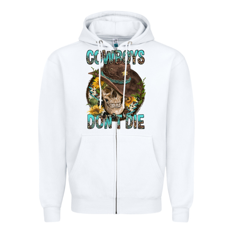 Cowboys Don't Die Zipper Hoodie by FaDigitalArtStudio | Teevron