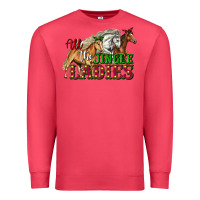 Cardinal all the jingle ladies christmas horses Premium Sweatshirt - LillyAllenDesigns