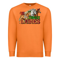 Carrot all the jingle ladies christmas horses Premium Sweatshirt - LillyAllenDesigns