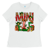 White Christmas Mini Elf Ladies Tee - BundleAndBundleShop