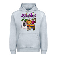 Heather Grey boooks Urban Hoodie - BarkalooDesign