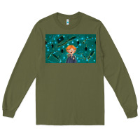 Army Green wizard boy and mouse Long Sleeve Tee - TumblerDesignByShophia