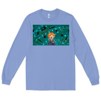 Colony Blue wizard boy and mouse Long Sleeve Tee - TumblerDesignByShophia
