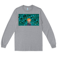 Heather Grey wizard boy and mouse Long Sleeve Tee - TumblerDesignByShophia