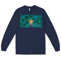 Navy wizard boy and mouse Long Sleeve Tee - TumblerDesignByShophia