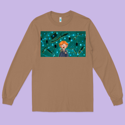 Wizard Boy And Mouse Long Sleeve Tee Designed By Tumblerdesignbyshophia