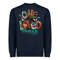 Navy One Loved Nurse Heavyweight Sweatshirt - FaDigitalArtStudio