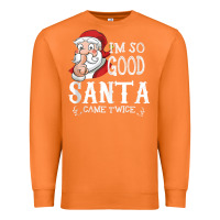 Carrot i'm so good santa came twice christmas pajama funn Premium Sweatshirt - tuanDangUi