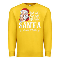 Lemon i'm so good santa came twice christmas pajama funn Premium Sweatshirt - tuanDangUi