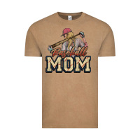 Vintage Coffee Baseball Mom Vintage Tee - NancyCooperArtShop