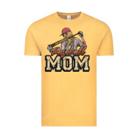 Vintage Mustard Baseball Mom Vintage Tee - NancyCooperArtShop