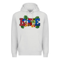 Dove Grey love haitian republic Premium Hoodie - RanaPortraitStore