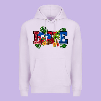 Love Haitian Republic Premium Hoodie Designed By Ranaportraitstore