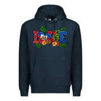 Navy love haitian republic Premium Hoodie - RanaPortraitStore