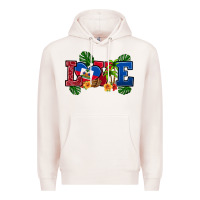 Pale Pink love haitian republic Premium Hoodie - RanaPortraitStore