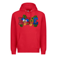 Red love haitian republic Premium Hoodie - RanaPortraitStore