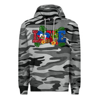 Slate Camo love haitian republic Premium Hoodie - RanaPortraitStore