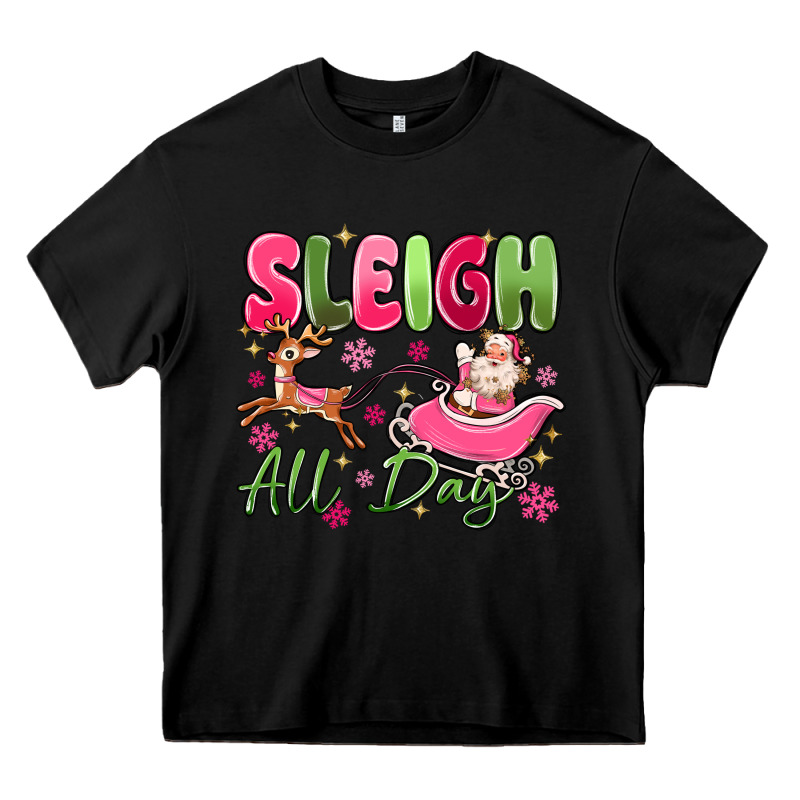 Sleigh All Day Heavy Core Tee by MaliasSmallBusiness | Teevron