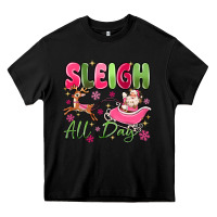 Black sleigh all day Heavy Core Tee - MaliasSmallBusiness