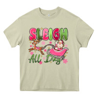 Mossy sleigh all day Heavy Core Tee - MaliasSmallBusiness