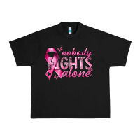 Black nobody fights alone cancer Urban Heavy Tee - NancyCooperArtShop