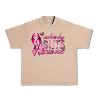 Burro nobody fights alone cancer Urban Heavy Tee - NancyCooperArtShop