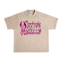 French Oak nobody fights alone cancer Urban Heavy Tee - NancyCooperArtShop