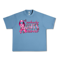 Pebble Blue nobody fights alone cancer Urban Heavy Tee - NancyCooperArtShop