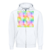 White neon safari seamless pattern Zipper Hoodie - BundleAndBundleShop