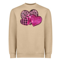 Mushroom breast cancer hearts Heavyweight Sweatshirt - FaDigitalArtStudio