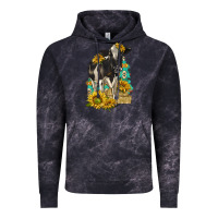 Cloud Black Sunflowers Cow Vintage Hoodie - texasbilliewilder