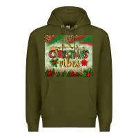 Army Green christmas vibes tumbler Premium Hoodie - BundleAndBundleShop