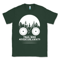Sports Green Trail Bike Adventure Awaits Classic Tee - Bettercallsaul