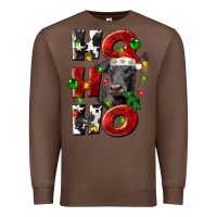 Chestnut Christmas ho ho ho black angus Premium Sweatshirt - LillyAllenDesigns