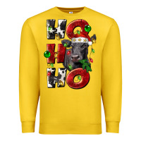 Lemon Christmas ho ho ho black angus Premium Sweatshirt - LillyAllenDesigns