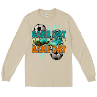 Mushroom Game day lightning bolt soccer Long Sleeve Tee - HowdyJamesFarm