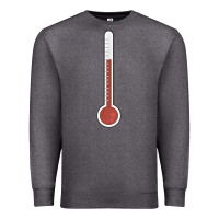 Charcoal Heather thermometer halloween costume temperature gauge t Premium Sweatshirt - tuanDangUi