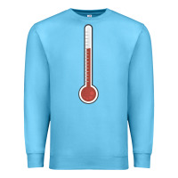 Ocean Blue thermometer halloween costume temperature gauge t Premium Sweatshirt - tuanDangUi