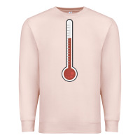 Pale Pink thermometer halloween costume temperature gauge t Premium Sweatshirt - tuanDangUi